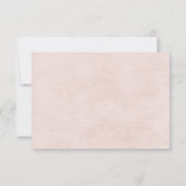 Zachte Peach Daisy RSVP Kaart (Achterkant)