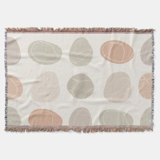 Zachte Pebbles Grid Deken Gezellige Aarde-Geïnspir (Voorkant)