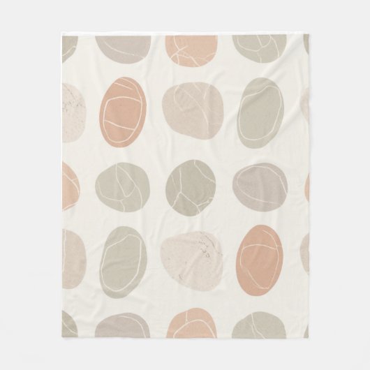 Zachte Pebbles Grid Deken Gezellige Aarde-Geïnspir (Voorkant)