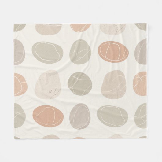 Zachte Pebbles Grid Deken Gezellige Aarde-Geïnspir (Voorkant (Horizontaal))