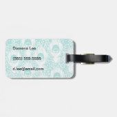 Zachte pekelveren bagagelabel (Achterkant horizontaal)