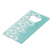 Zachte pekelveren creditkaart flessenopener (Voorkant Gekanteld)