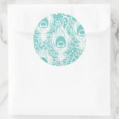 Zachte pekelveren ronde sticker (Tas)