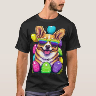 Zachte Pembroke Welsh Corgi Paaseieren Hond Kostuu T-shirt
