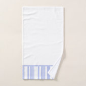 Zachte Periwinkle White Stripes Bad Handdoek (Handdoek)