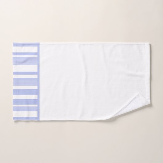 Zachte Periwinkle White Stripes Bad Handdoek (Handdoek)