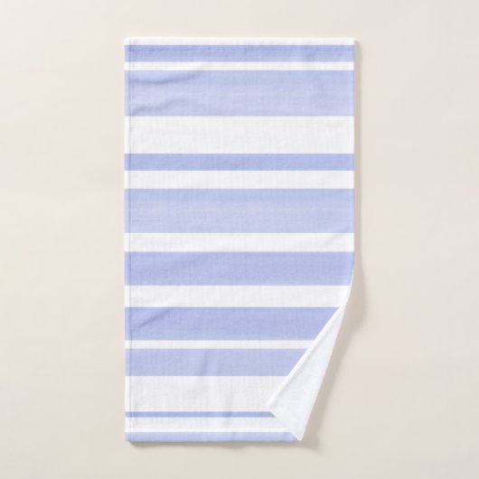 Zachte Periwinkle White Stripes Bad Handdoek (Handdoek)