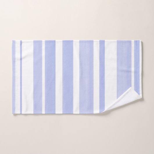 Zachte Periwinkle White Stripes Bad Handdoek (Handdoek)