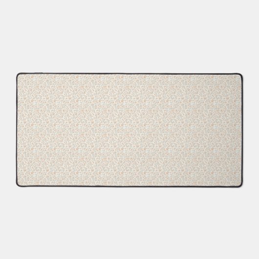 Zachte Perzik 1940s Vintage Hulp Bloem Bureaumat (Voorkant)