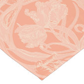 Zachte perzik Art Nouveau Tulpen Tafelloper (Hoek)