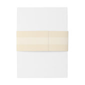 Zachte Perzik Beige Monogram Uitnodigingen Wikkel (Achterkant Voorbeeld)