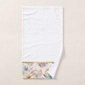 ZACHTE PERZIK BLOEMEN BADKAMER HANDDOEK SET (Handdoek)