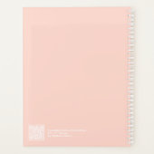 Zachte Perzik Minimalist Planner (Achterkant)