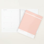 Zachte Perzik Minimalist Planner (Display)