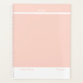 Zachte Perzik Minimalist Planner (Voorkant)
