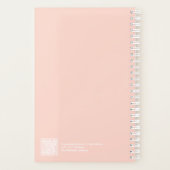 Zachte Perzik Minimalistische Planner (Achterkant)