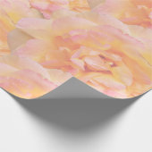 Zachte perzik roze geel Abstract Roos ontwerp Cadeaupapier (Hoek)