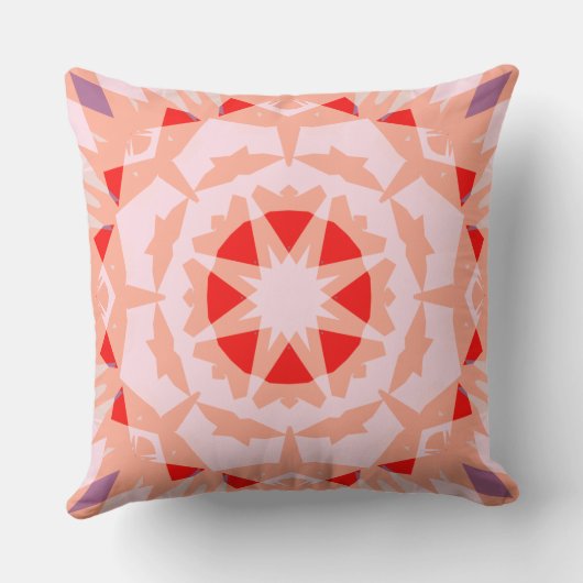 Zachte perzik roze rood magische ster zomer Baby k Kussen (Achterkant)