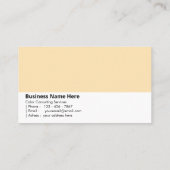 zachte perzik | "Warmte en vreugde" Visitekaartje (Achterkant)