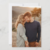 Zachte Perzik Waterverf Bloemen Bruiloft Save The Date (Achterkant)
