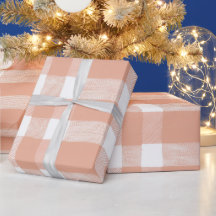 Zachte perzik witte licht gingham blush geruit pat
