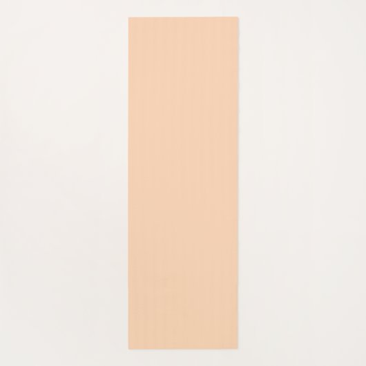 Zachte perzik yoga pose met aangepaste naam yogamat (Achterkant)