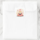 Zachte Perzische kat Sticker, kat sticker die boek (Tas)