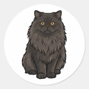 Zachte Perzische Kat Vinyl Sticker