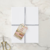 Zachte Picknick Buiten Boho Verjaardagsfeest Cadeaulabel (Met Touw)