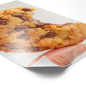 Zachte Pindakaas Chocolade Koek Hapje Foto Afdruk (Hoek)