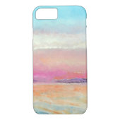 Zachte Pinks en Blues Painted Sunset Case-Mate iPhone Case (Achterkant)