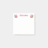 Zachte Pioen Bloem Naam Post-it® Notes (Voorkant)
