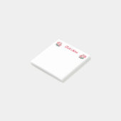 Zachte Pioen Bloem Naam Post-it® Notes (Schuin)