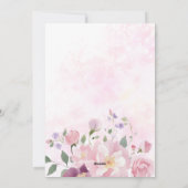 Zachte pioenen elegante foto moederdag feestdagenkaart (Achterkant)