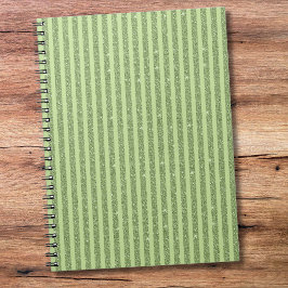 Zachte Pistache Glitter Stijl Minimaal Patroon Notitieboek