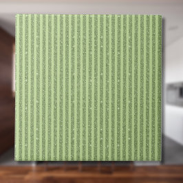 Zachte Pistache Glitter Stijl Minimaal Patroon Tegeltje