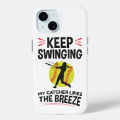 Zachte Pitcher Funny Keep Sweze Breeze Case-Mate iPhone Case (Achterkant)