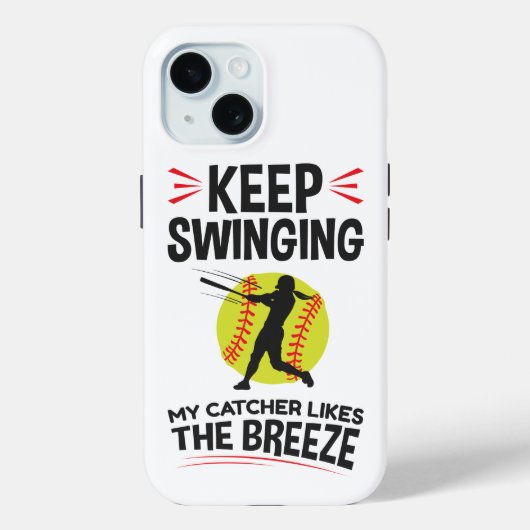 Zachte Pitcher Funny Keep Sweze Breeze Case-Mate iPhone Case (Achterkant)
