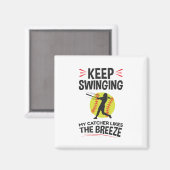 Zachte Pitcher Funny Keep Sweze Breeze Magneet (Voorkant / Achterkant)