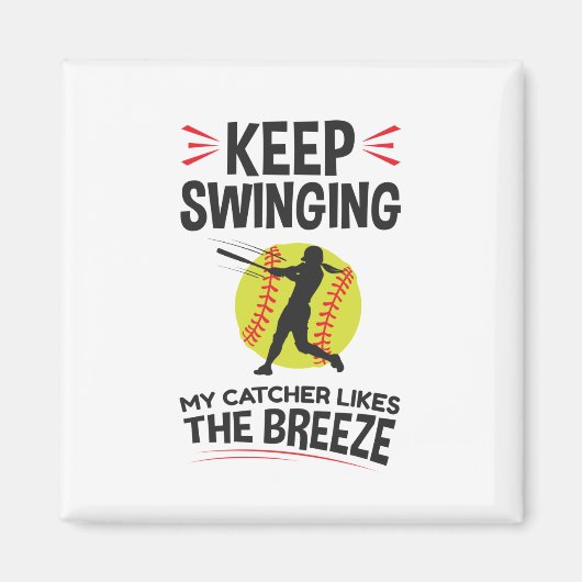 Zachte Pitcher Funny Keep Sweze Breeze Magneet (Voorkant)