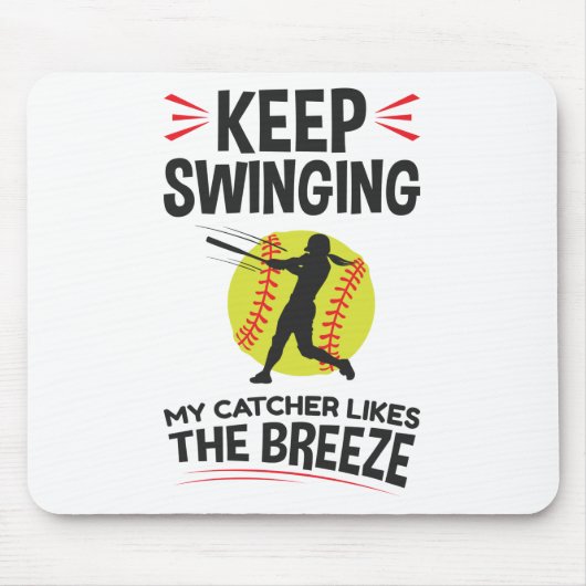 Zachte Pitcher Funny Keep Sweze Breeze Muismat (Voorkant)