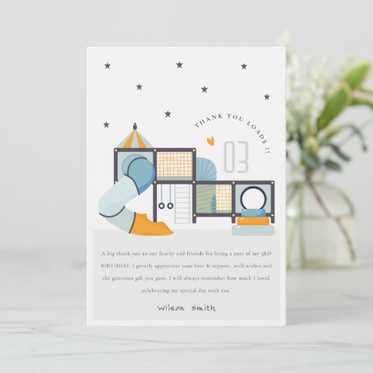 Zachte Play Center Indoor Oerwoud Gym Kinderen van Bedankkaart (Staand voorkant)