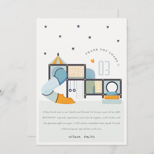 Zachte Play Center Indoor Oerwoud Gym Kinderen van Bedankkaart (Voorkant / Achterkant)