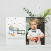 Zachte Play Center Oerwoud Gym Kinder foto Birthda Bedankkaart (Staand voorkant)