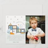 Zachte Play Center Oerwoud Gym Kinder foto Birthda Bedankkaart (Voorkant / Achterkant)