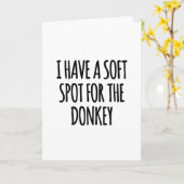 Zachte plek voor de ezel kaart (Gele Bloem)