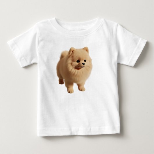 Zachte Pomeranian Puppy Geïsoleerd  (Voorkant)