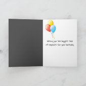 Zachte Poodle voor verjaardag Kaart (Binnen)