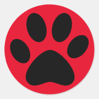 Zachte Pootafdruk Huisdier Kat Hond Eenvoudig Zwar