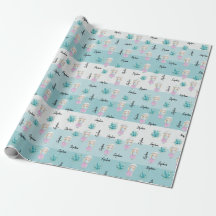 Zachte pop waterverf handgeschilderde monogram